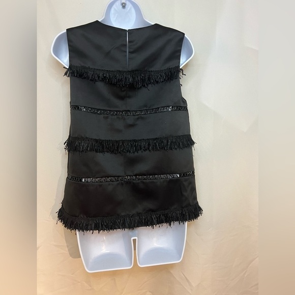 Endless Rose Tiered Fringe Top in Black, NWOT - Picture 2 of 6